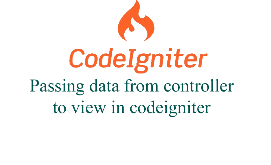 Passing data from controller to view in codeigniter