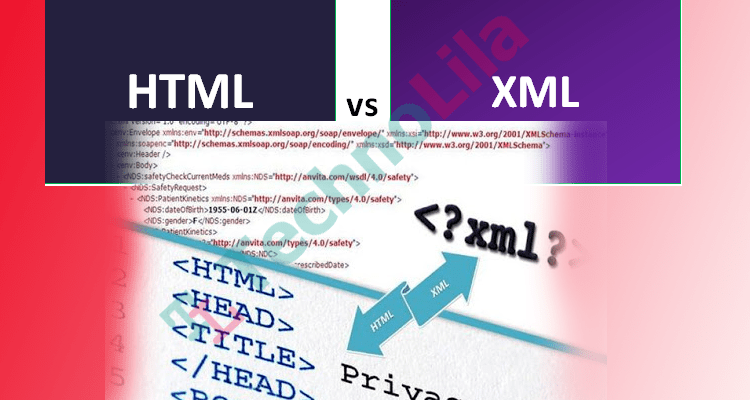 What are the difference between xml and html?