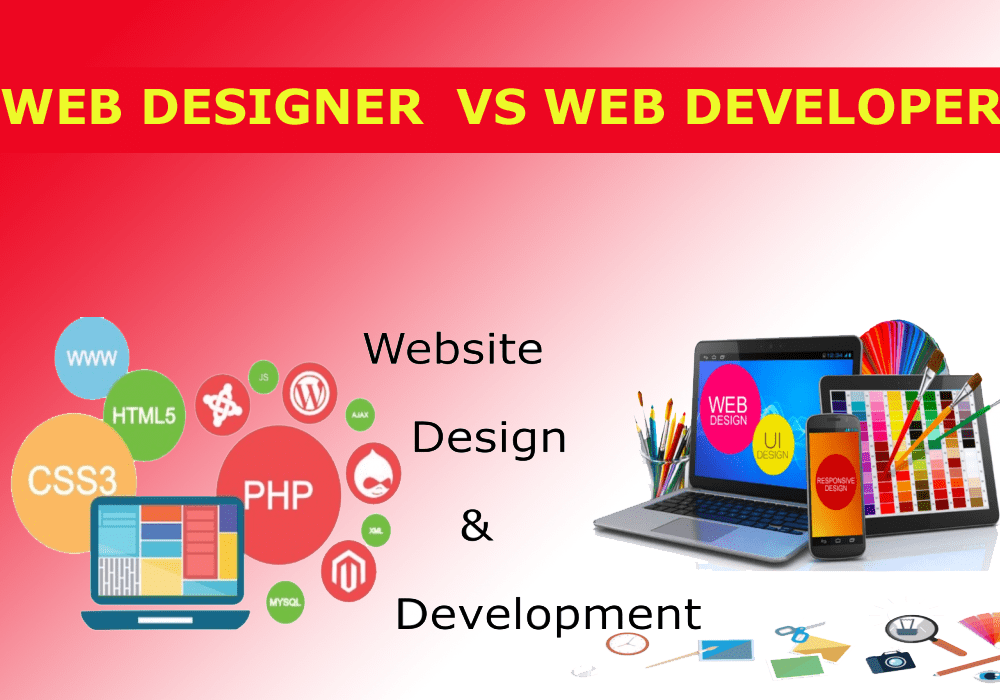 What is the difference between web development and web design?